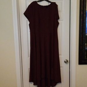 Classy hi/low full circle dress